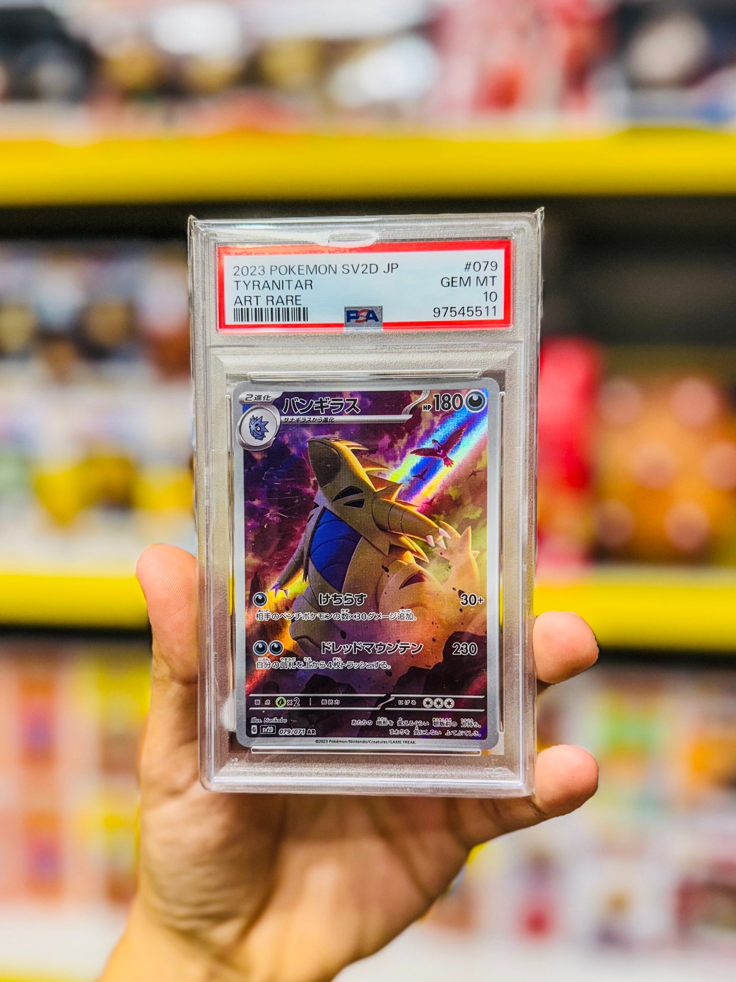 Pokémon Tyranitar 079 Jap PSA 10