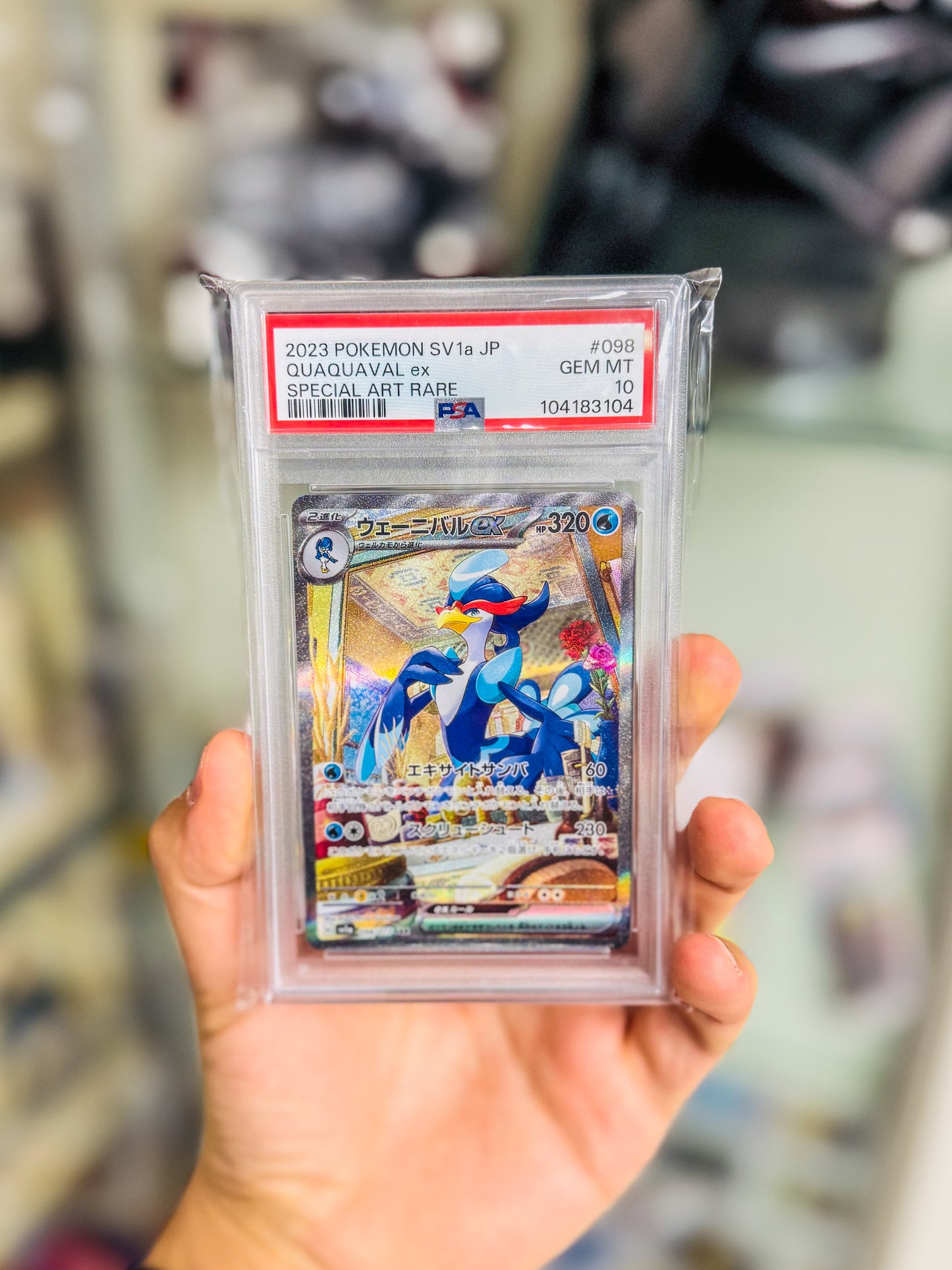 Pokémon Quaquaval EX 098 Jap PSA 10