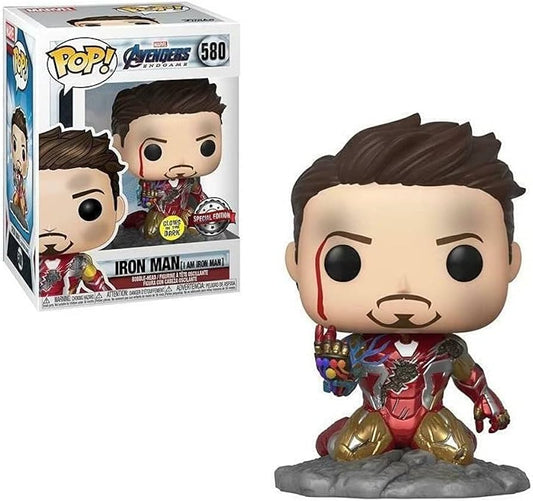 Funko Pop! I Am Iron Man Pop! Avengers Endgame 580 Special Edition Glow in Dark