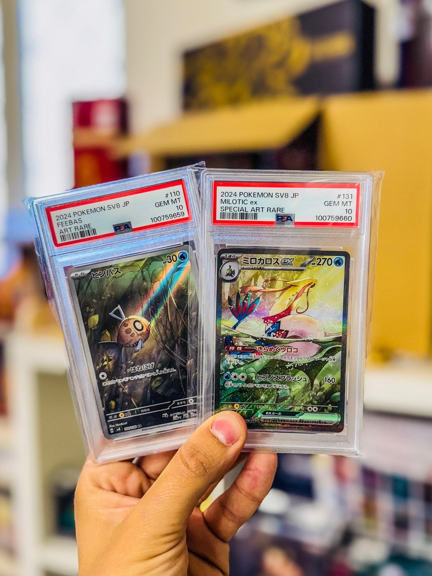 Pokémon Feebas 110 Milotic EX 131 Jap PSA 10 SEQUENZIALE